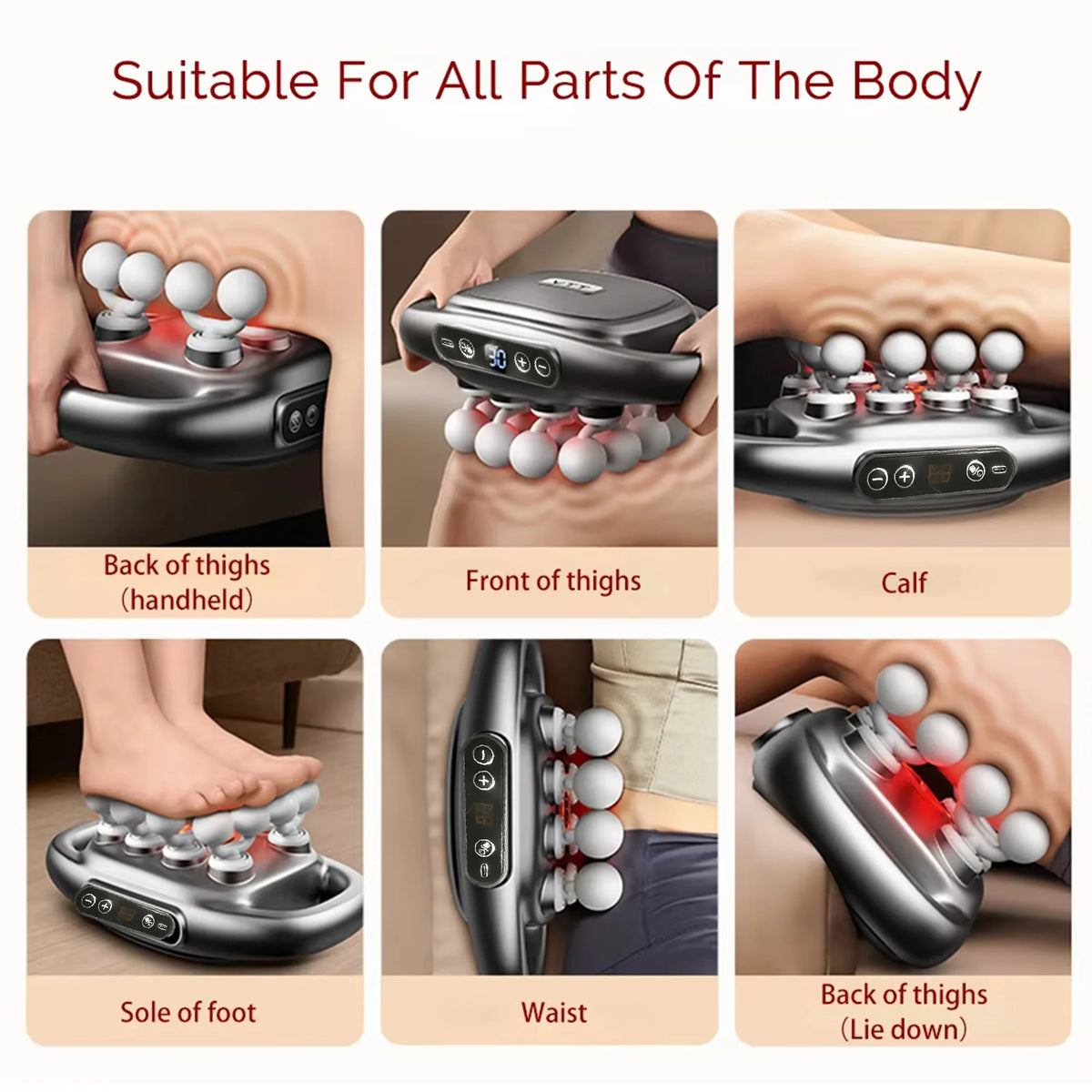 16-Head Fascia Massage Gun – Full Body Muscle Relief