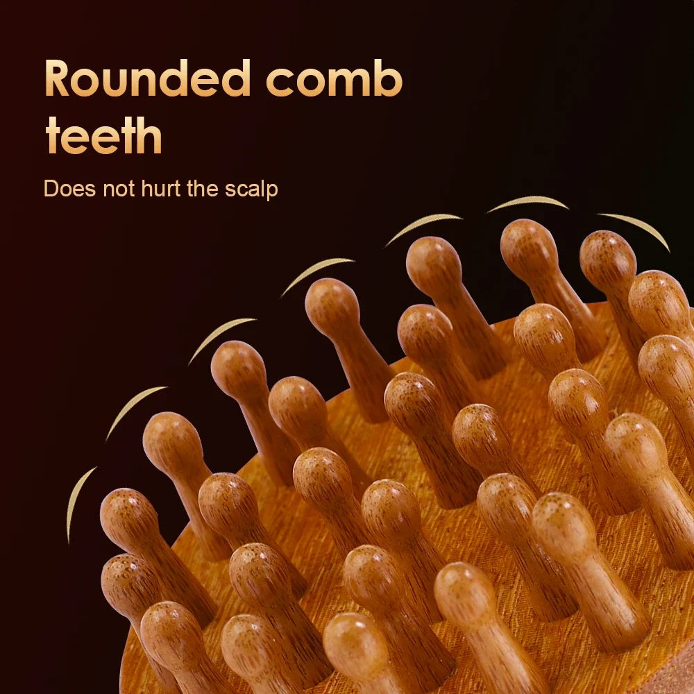Wooden Scalp Massager – Natural Hair & Head Massage Tool