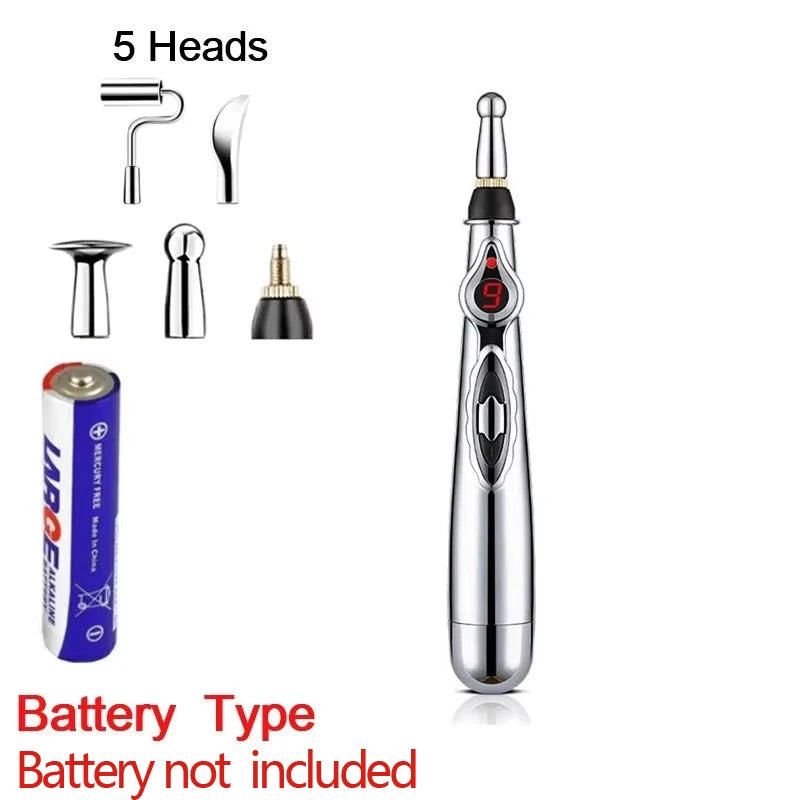 Portable Massage Cushion, Massage Sticker, & Massage Pen Combo Set For Neck, Shoulders & Full Body