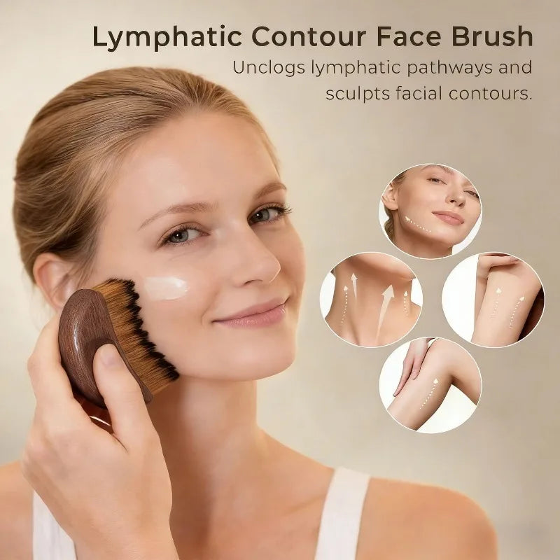 Massager for Face Lymphatic Contour ,Skin Scraping Body Sculpting ,Face Guasha Brush Drainage Massager Brush Facial Massage
