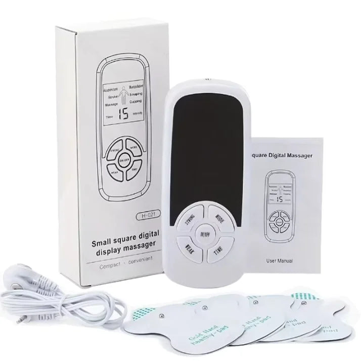 Portable Massage Cushion, Massage Sticker, & Massage Pen Combo Set For Neck, Shoulders & Full Body