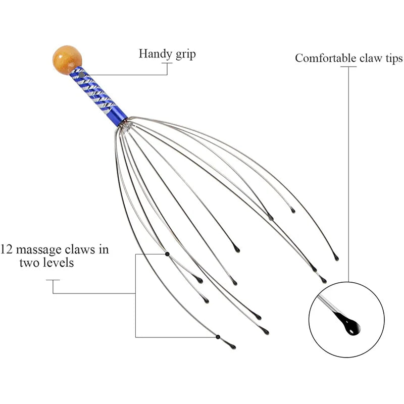 Octopus Head Massager – Deep Scalp Relaxation & Stress Relief