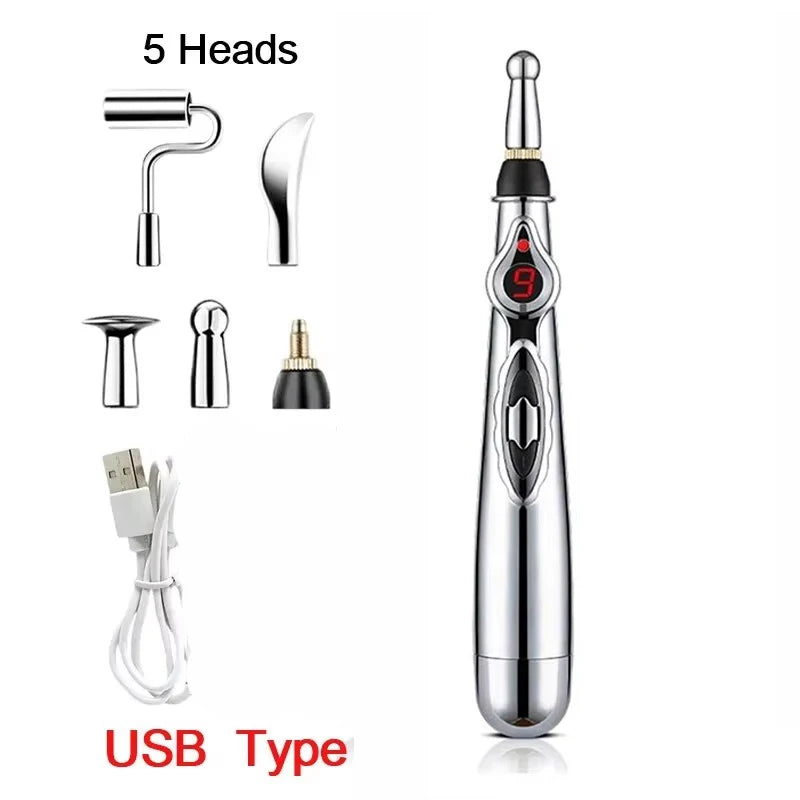 Portable Massage Cushion, Massage Sticker, & Massage Pen Combo Set For Neck, Shoulders & Full Body