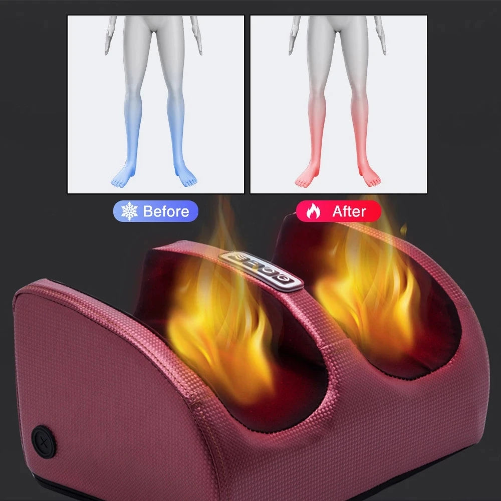 Electric Foot Massager – Shiatsu Kneading with Heat for Tired, Aching Feet