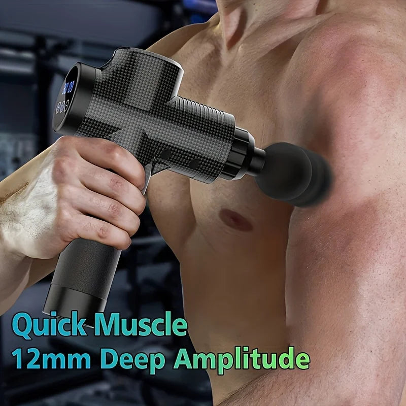 30-Level Massage Gun – Fascia & Deep Muscle Relief